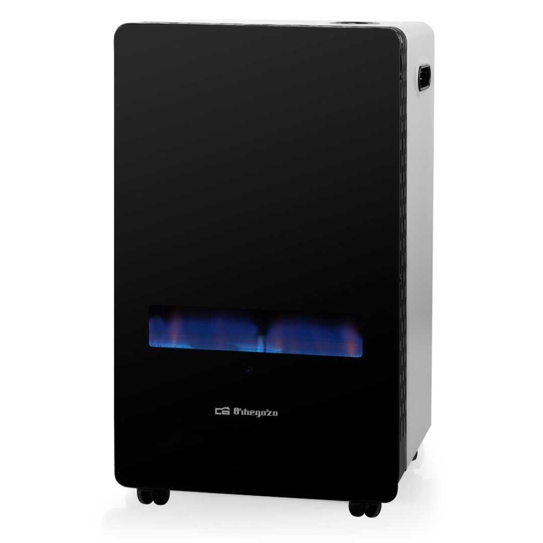 ESTUFA GAS ORBEGOZO HBF100 LL.AZUL 3800W CRISTL NG